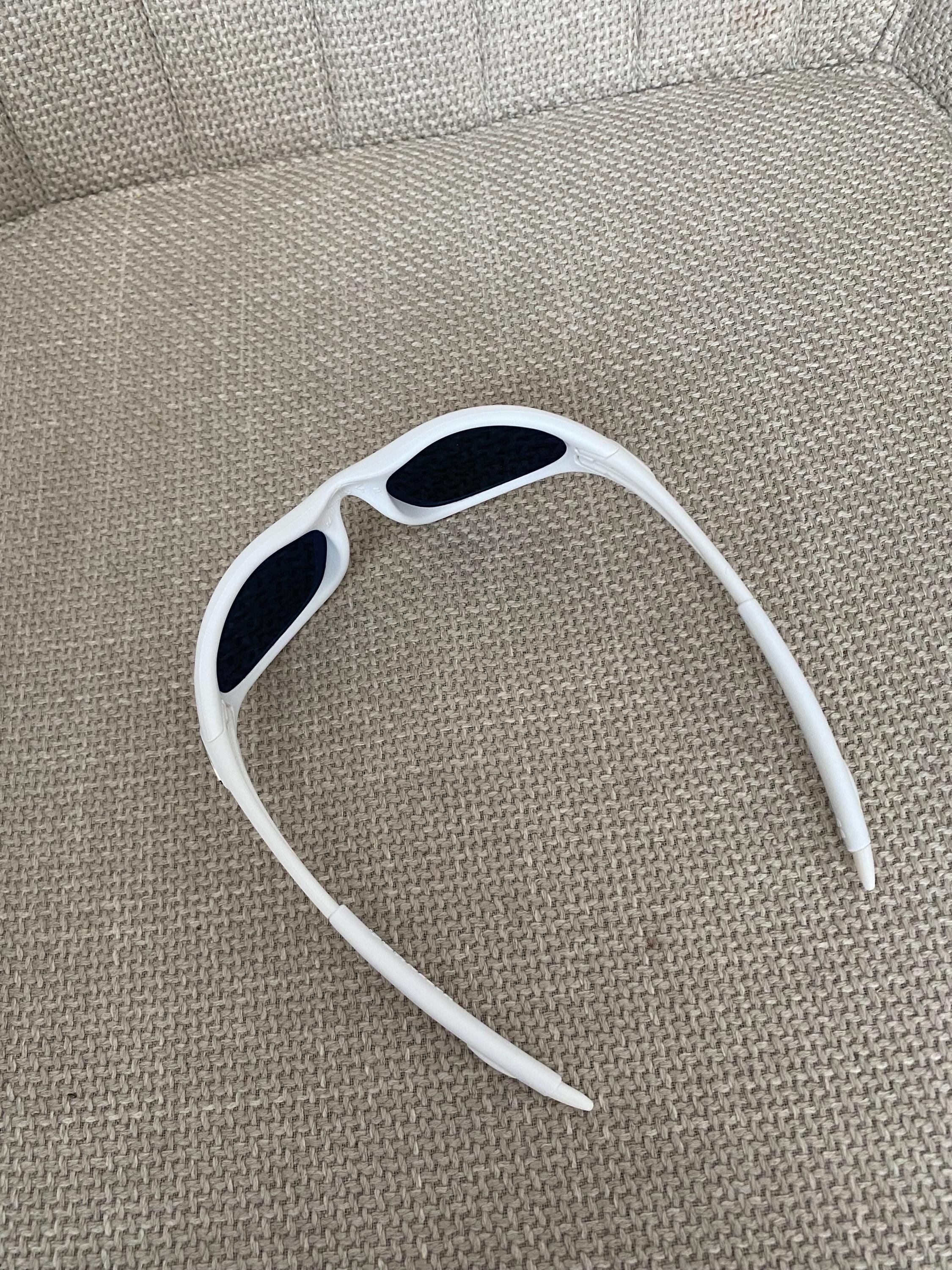 90's Rare Avantgarde White Blue Oakley Minute Plate Y2k Rare