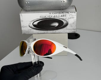 Sunglasses Oakley Eye Jacket X White Vintage Glasses for Cycling