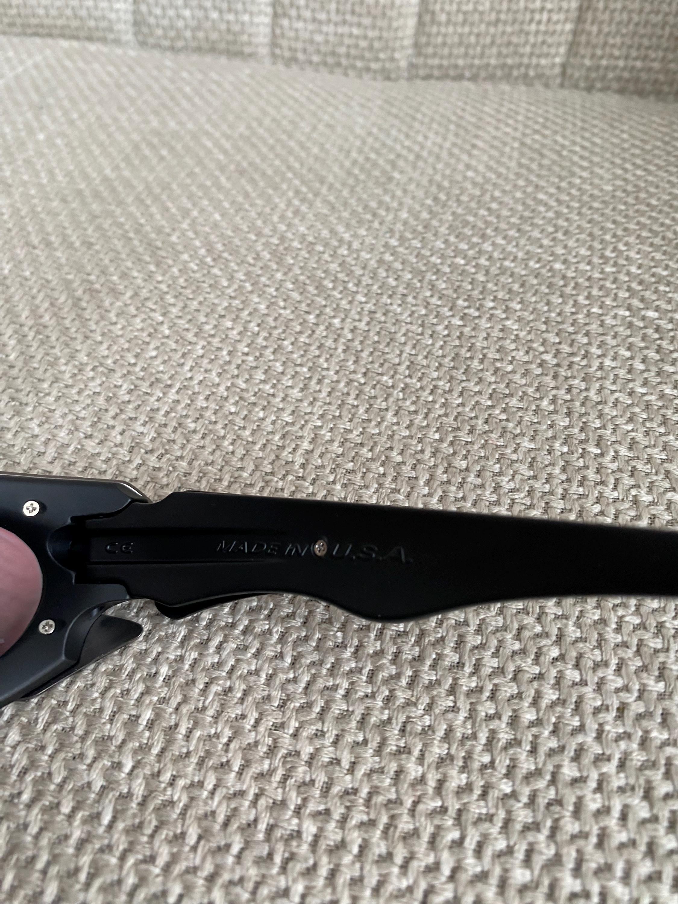 90's Silver Orange Oakley Plate Splice Minute Y2k Rare Vintage