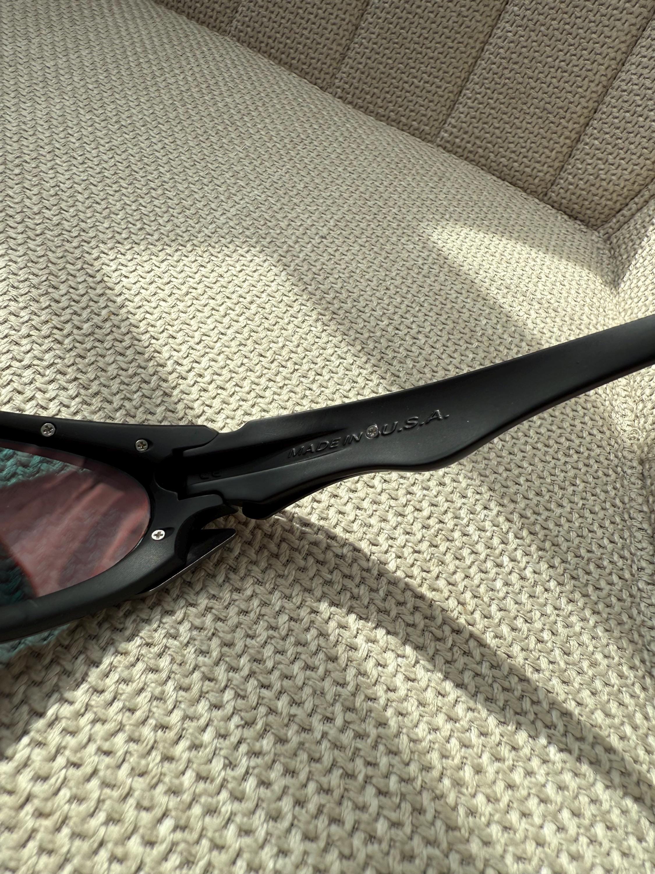 90's Silver Orange Oakley Plate Splice Minute Y2k Rare Vintage