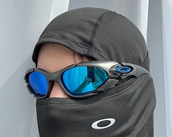 90’s silver blue Oakley plate splice minute Y2k Rare Vintage Gorpcore Polarized Sunglasses USA