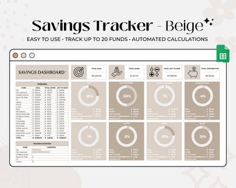 Savings Tracker, Sinking Funds, Google Sheets Budget Planner, Budget Template, Budget Spreadsheet, Savings Template, Savings Spreadsheet