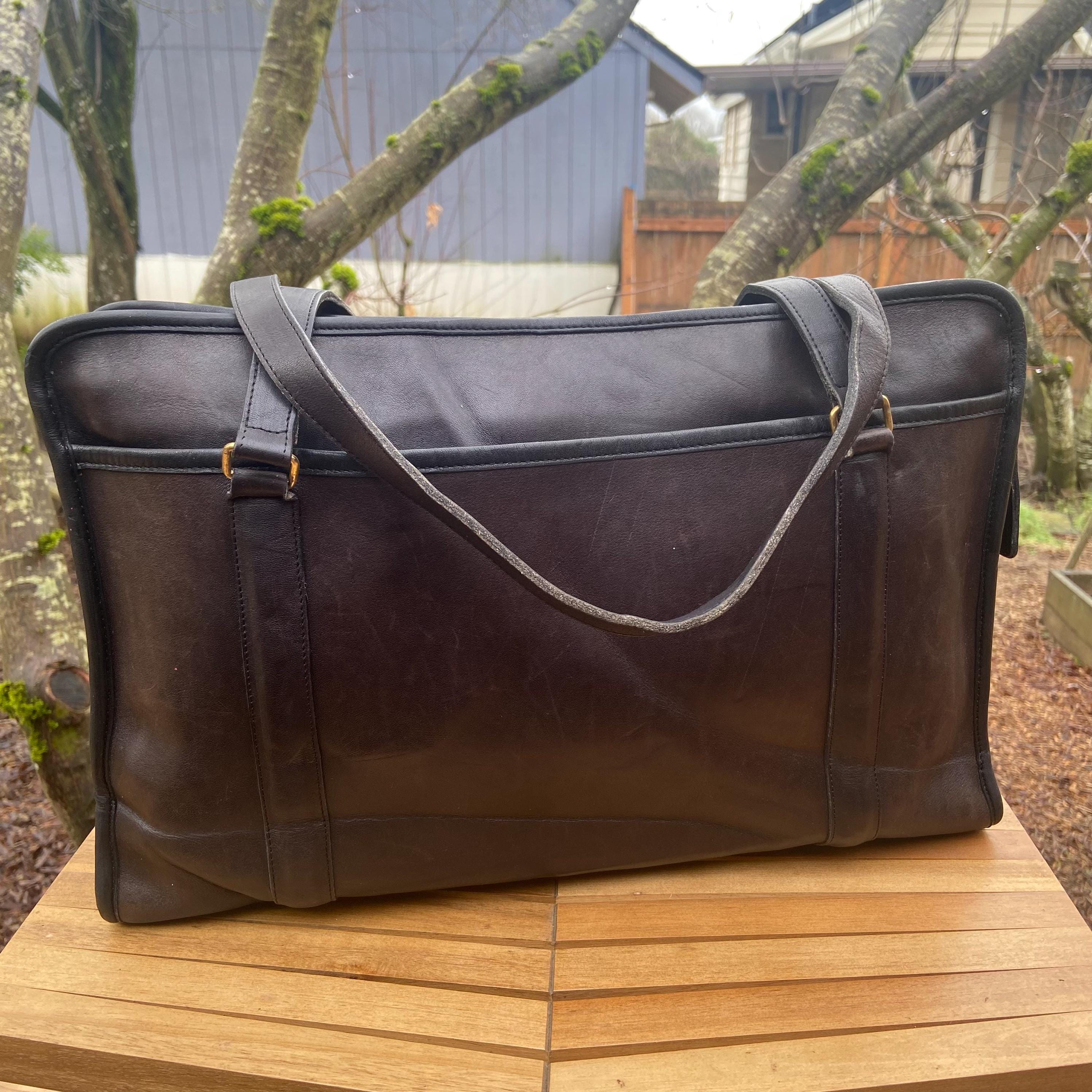 Vintage Coach Leather Briefcase - Etsy