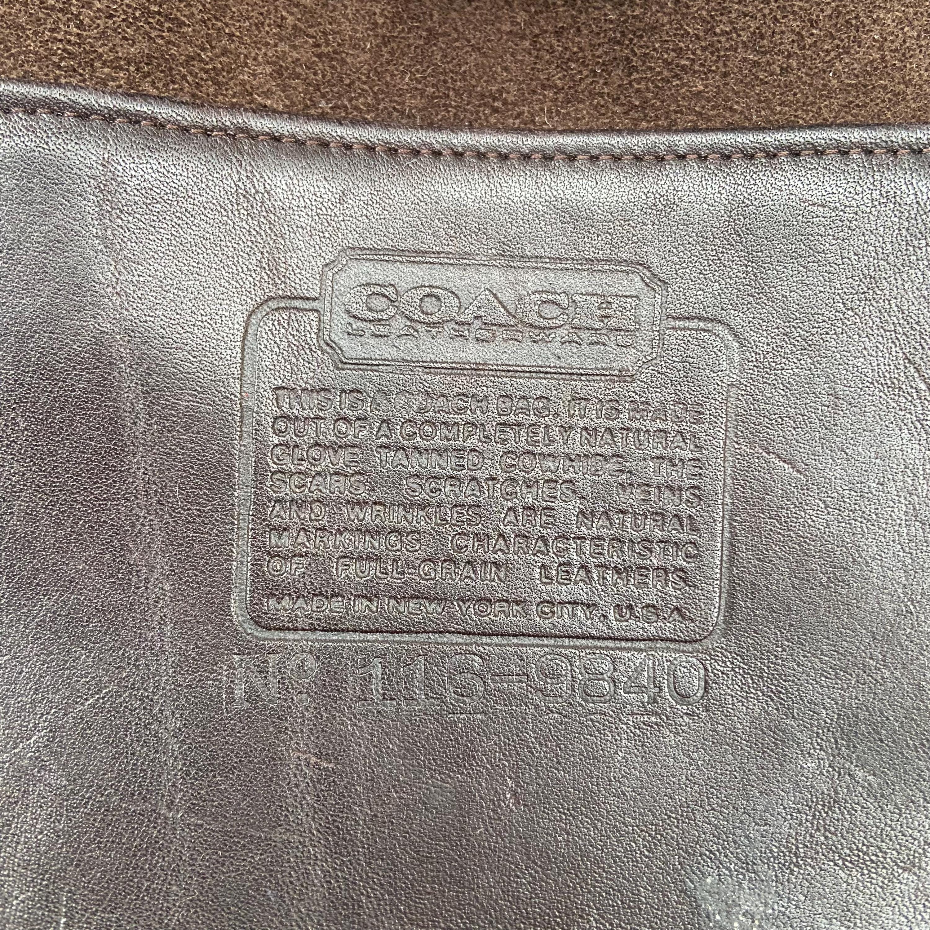 Vintage Coach Blazer Bag | Style 9830 | Mahogany | Made in NYC - Etsy