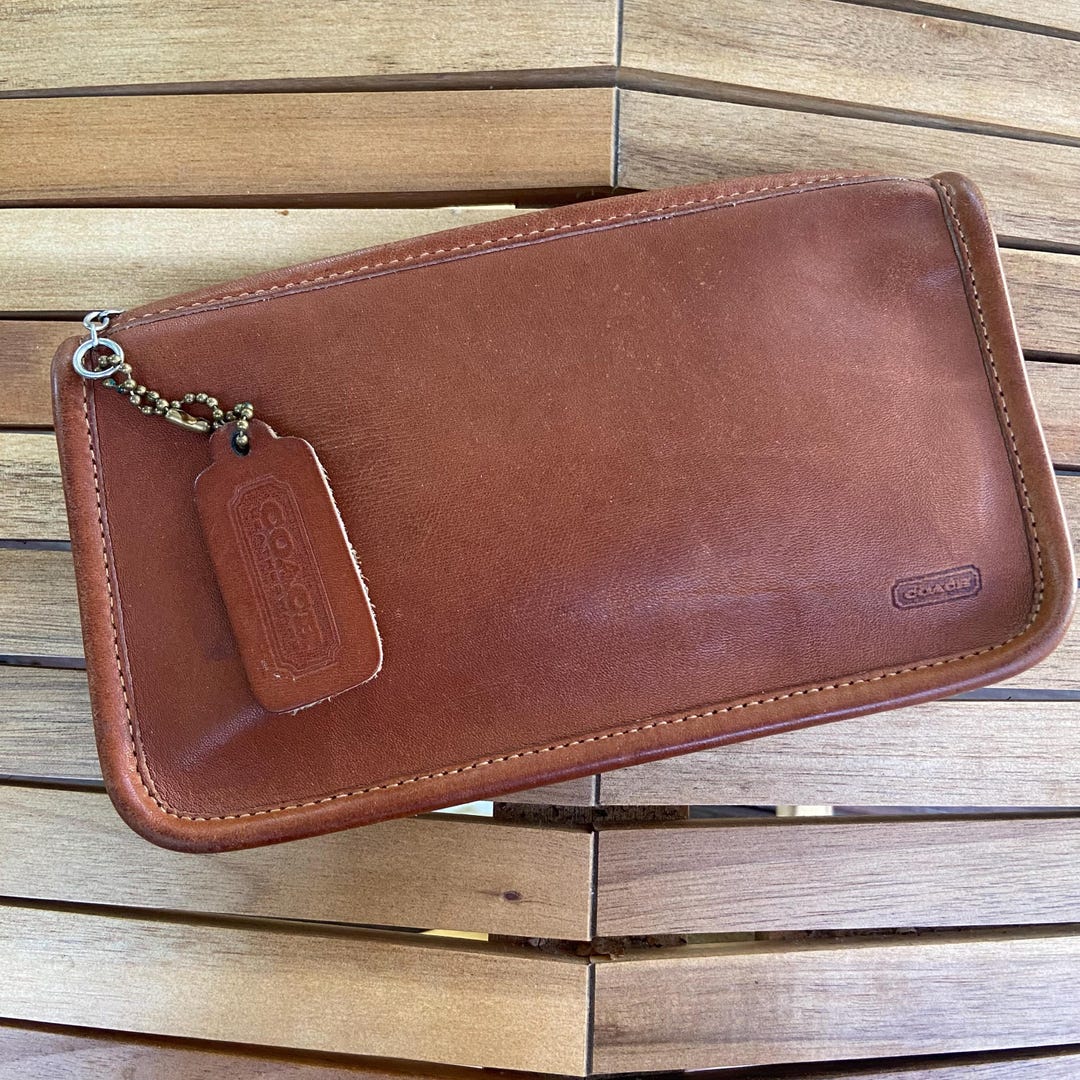 バッグ Rare Vintage Coach Chunky Case 7165 Vintage Coach Chunky Case | Style 7165 | British Tan - Etsy