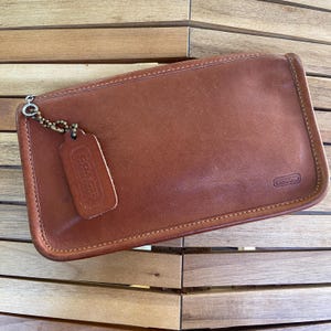 Borsa a tracolla Coach Vintage Chunky Case / Stile 7165 / Marrone chiaro britannico