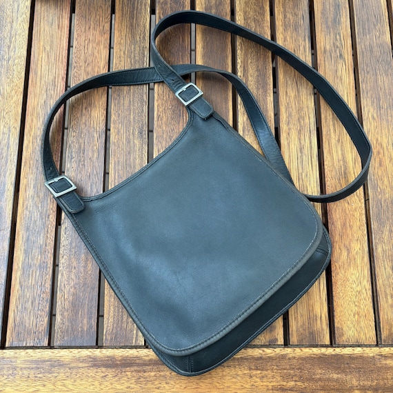 Vintage Coach Small Hippie Flap | Style 9135 | Dark G… - Gem