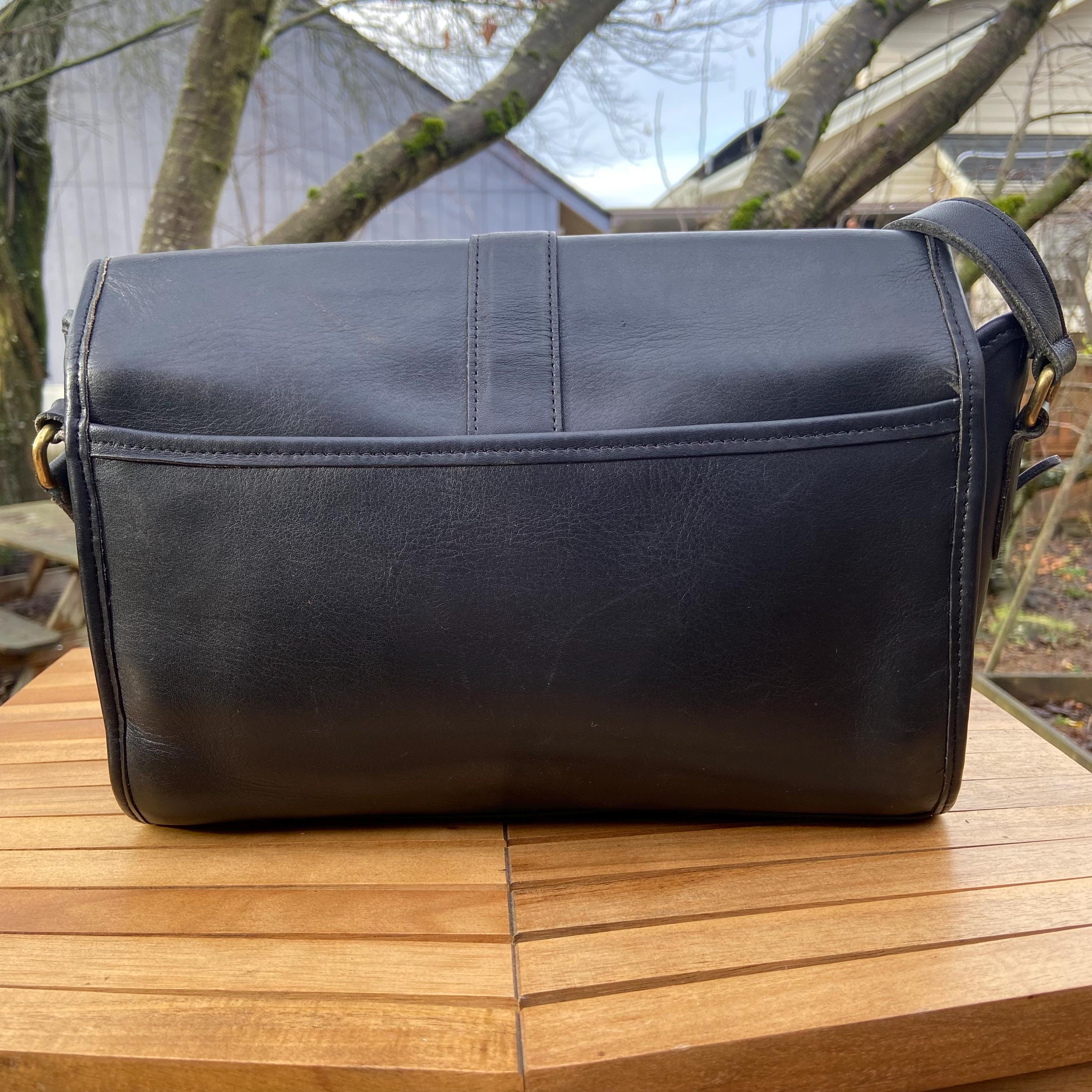 Vintage Coach Roll Bag | Style 9887 | Black | Made in USA | No