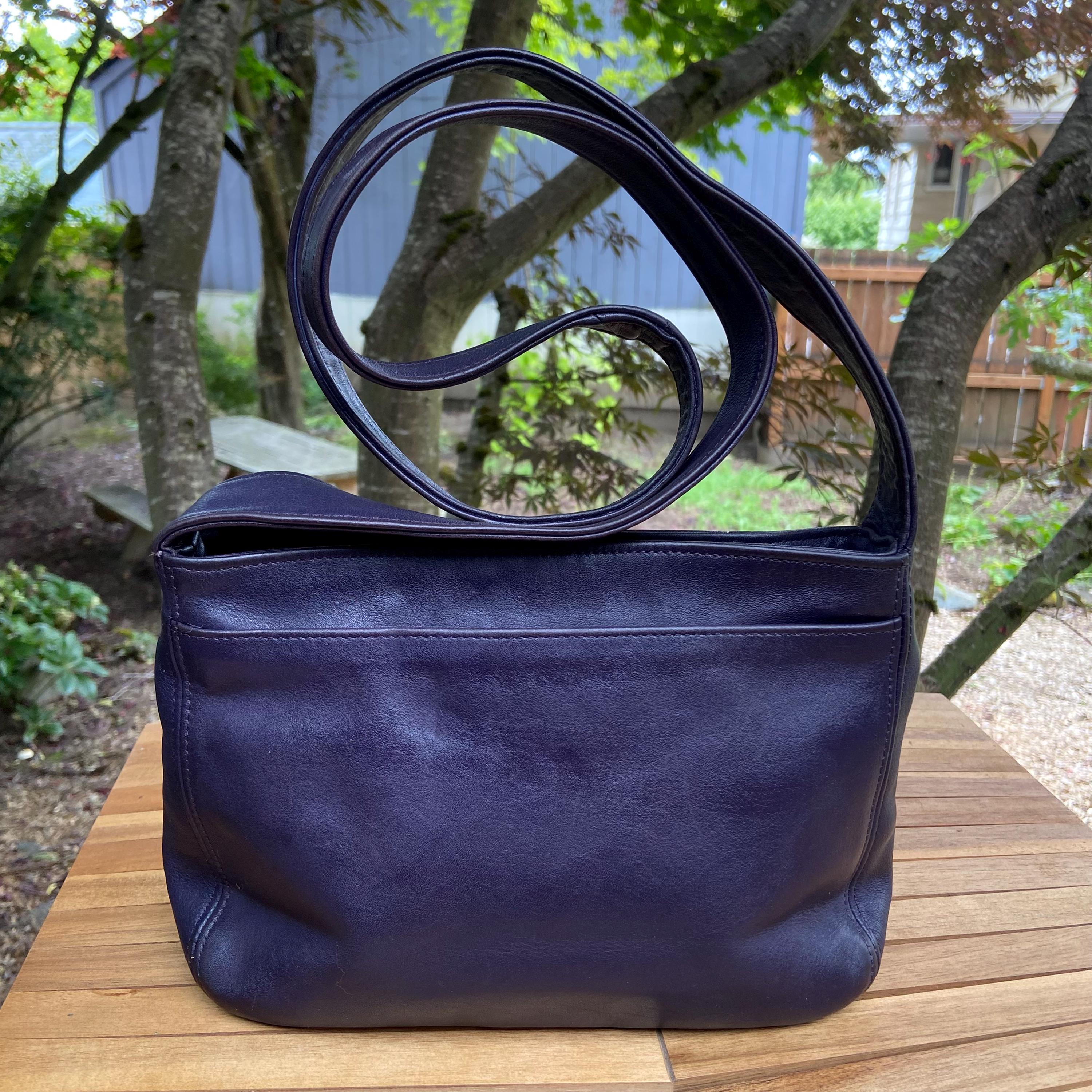 極美品　レトロコーチ　刺繍ロゴ Vintage Coach Lexington Zip | Style 4186 | Ink | Made in DR
