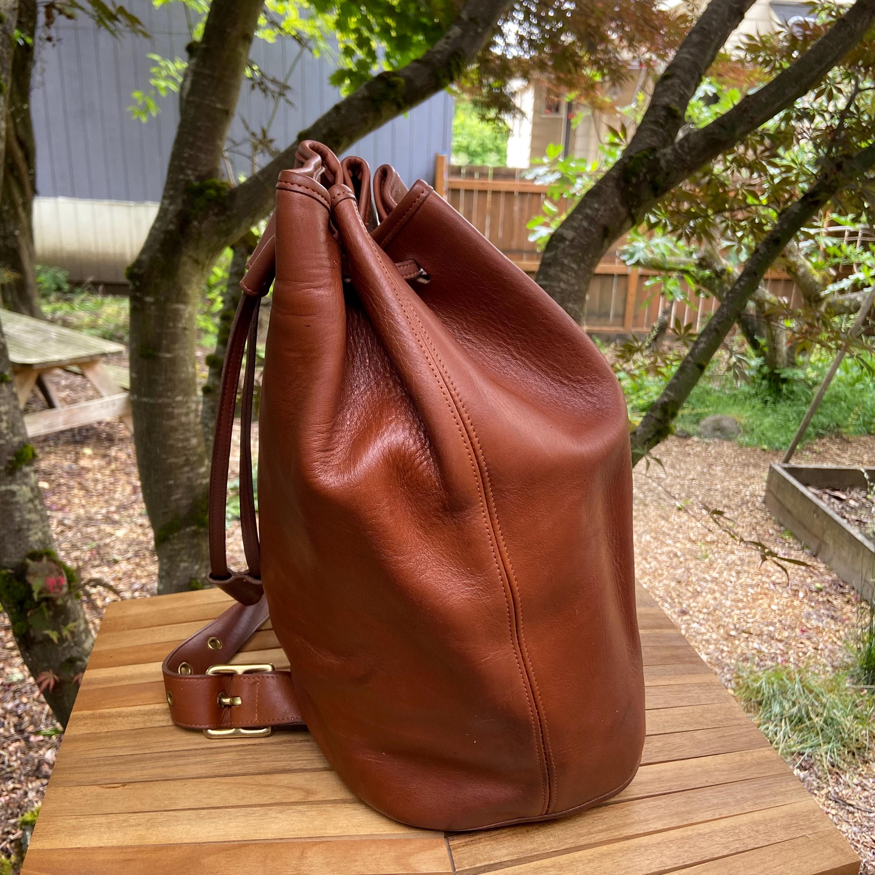 バッグ Vintage Coach The Sling British Tan 9929 Vintage Coach the Sling | Style 9929 | British Tan | Made in
