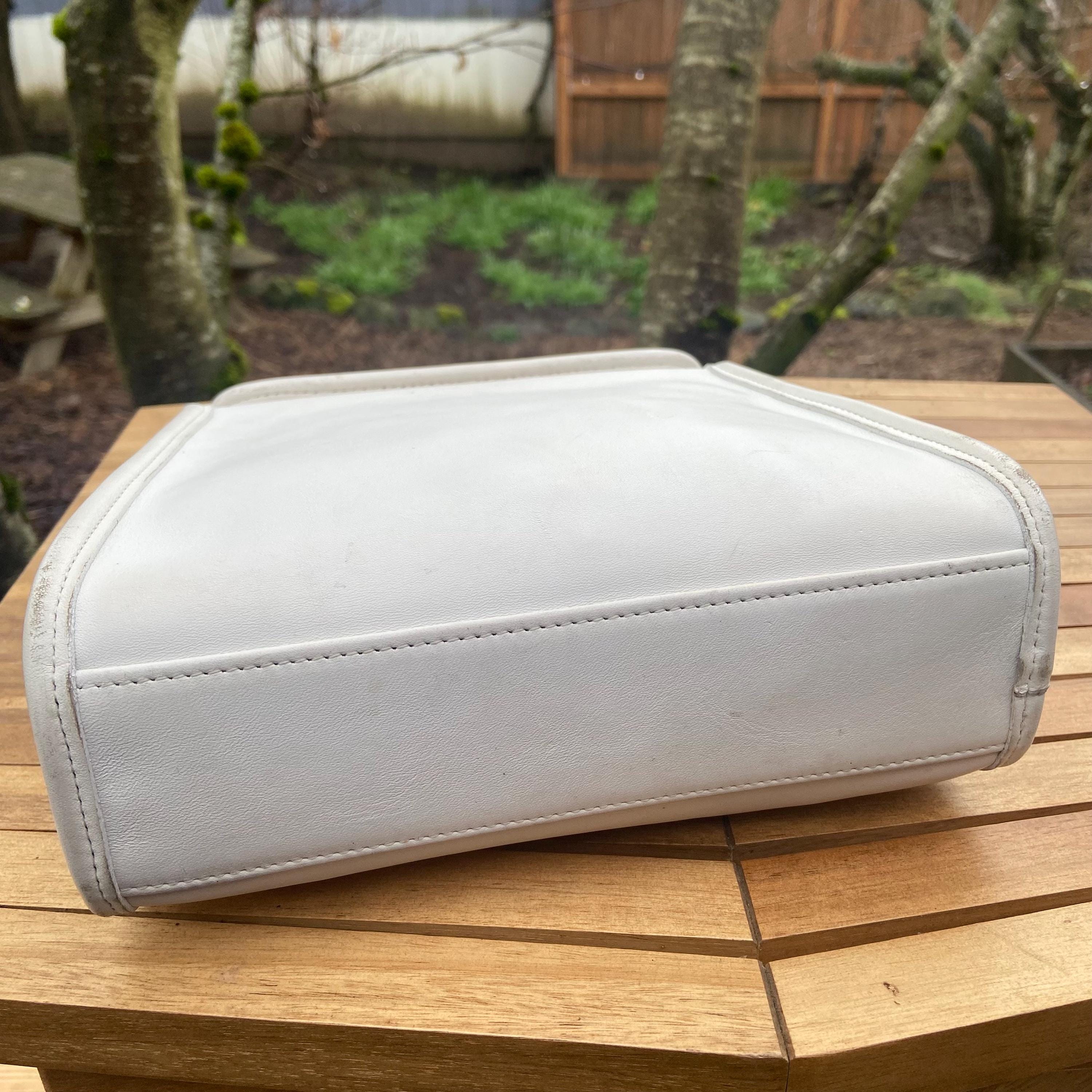 Vintage Coach Geometric Bag | Style 9043 | White | Made in USA - Etsy