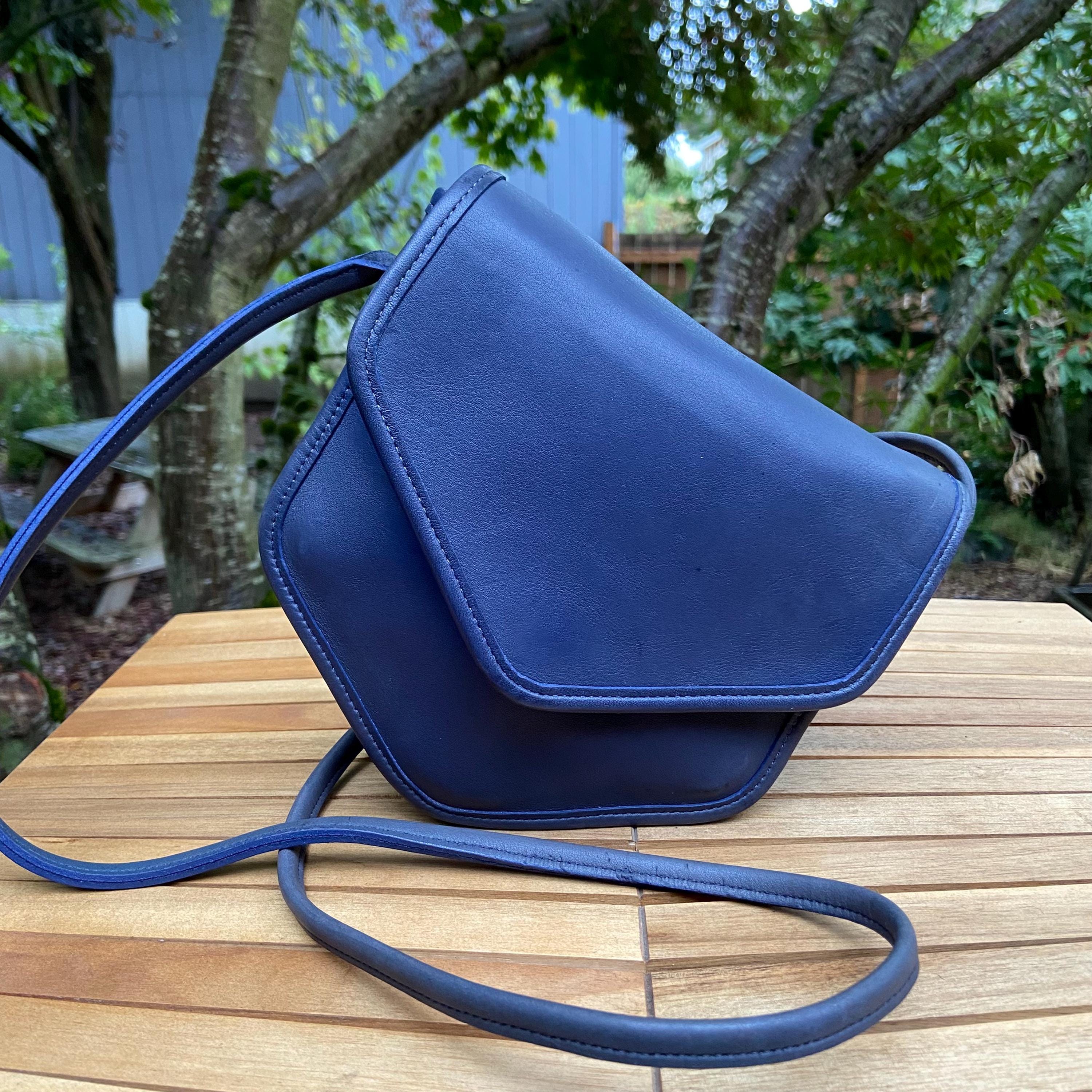 Vintage Coach Megan Bag | Style 9921 | Sapphire? | Made in USA