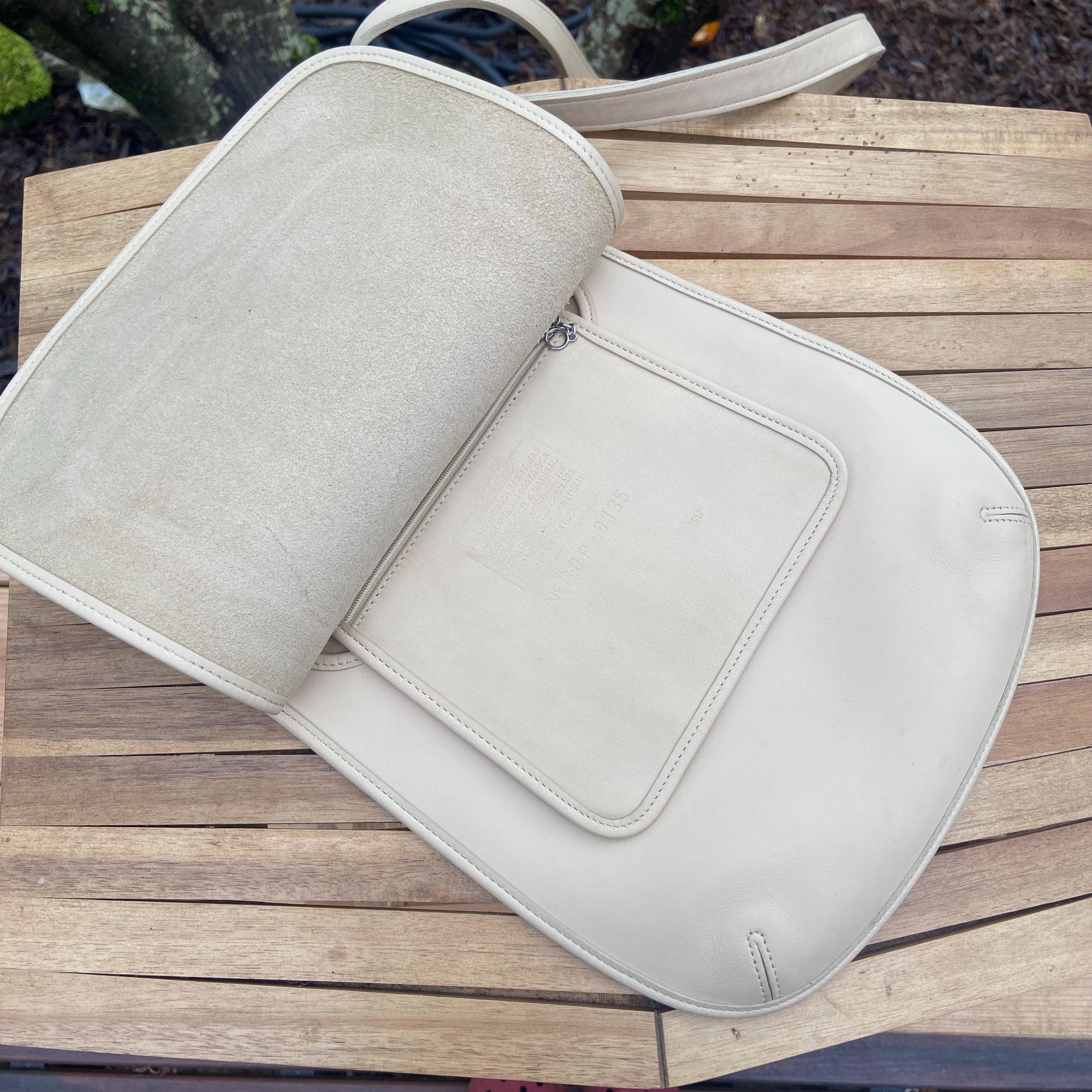 Vintage Coach Small Hippie Flap | Style 9135 | Bone | Made in 