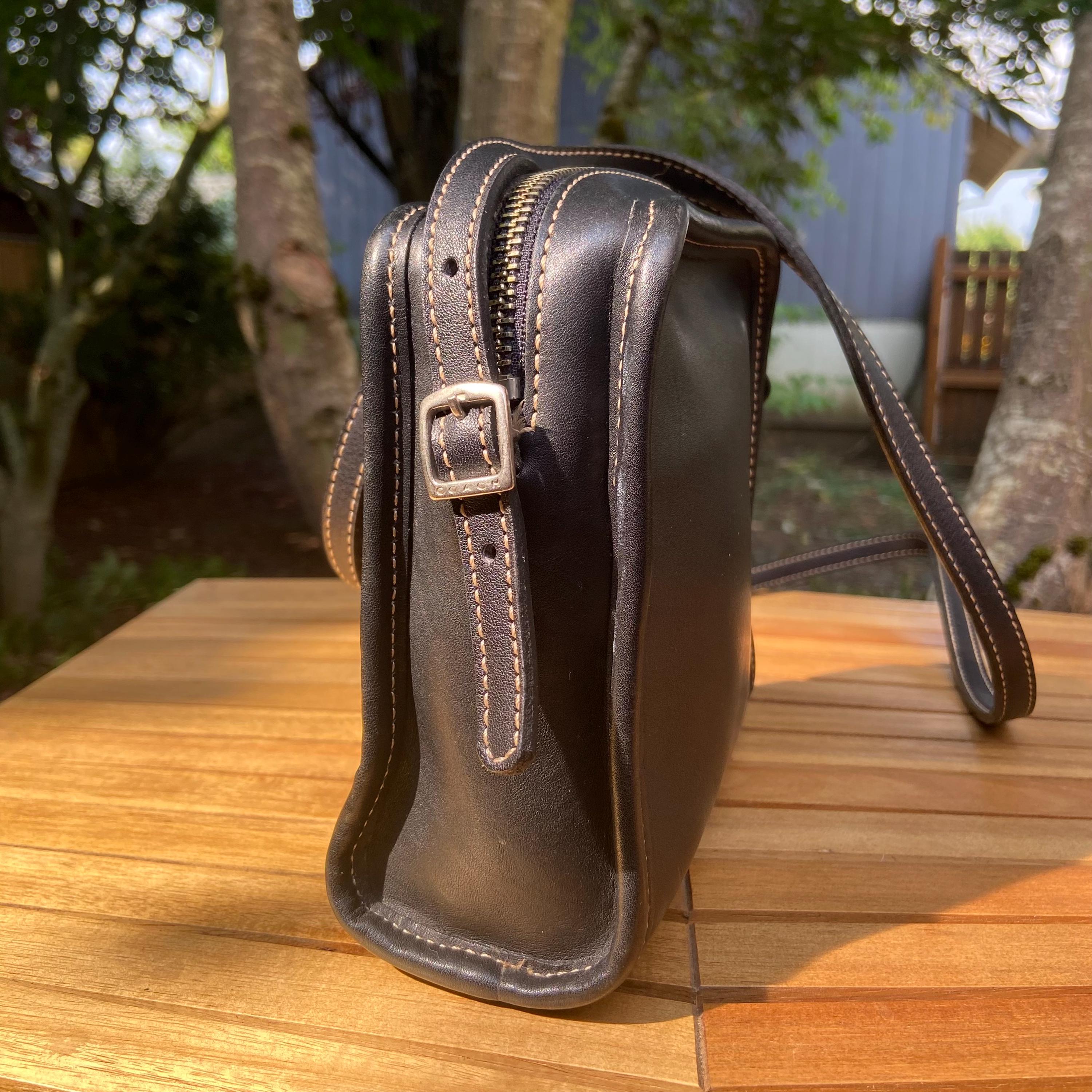 Vintage Coach Bellini Zip | Style 9139 | Black With Contrast