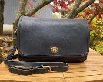 Vintage Y2K Coach Black Shoulder Bag - Etsy