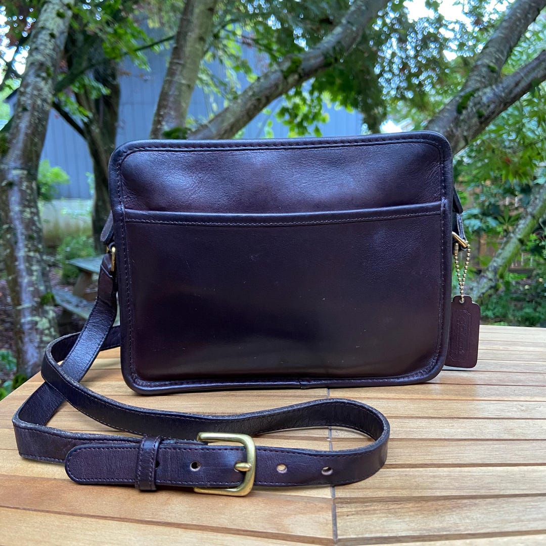 Vintage Coach Blazer Bag | Style 9830 | Mahogany | Made in NYC - Etsy