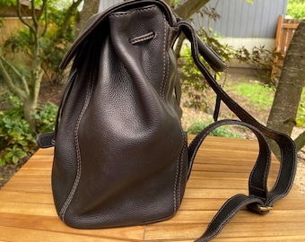 Vintage Coach Small Backpack Natural Grain | Style 4911 | Black