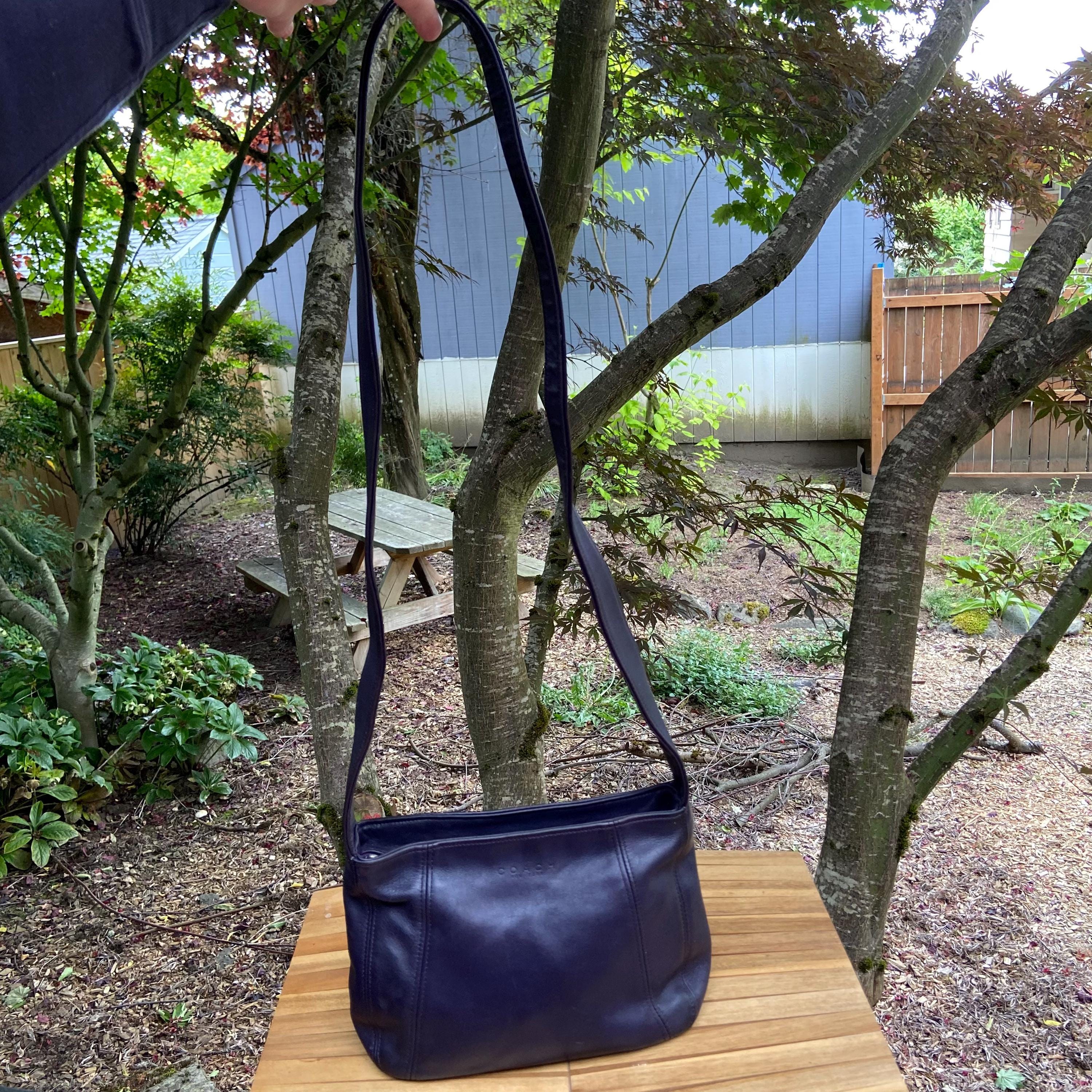 極美品　レトロコーチ　刺繍ロゴ Vintage Coach Lexington Zip | Style 4186 | Ink | Made in DR
