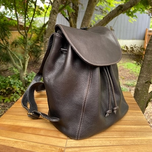 Coach NY Black Leather Backpack - Etsy