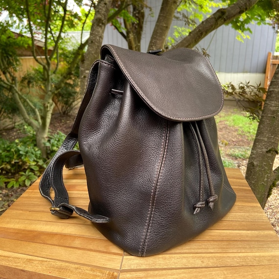 バッグ Vintage Coach Classic Backpack Tan USA Vintage Coach British Tan Leather Backpack, XXL Unisex