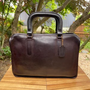 Vintage Coach Slim Satchel | Style 9430 | Mocha | Made in NYC | Original hangtag included | Read Description!