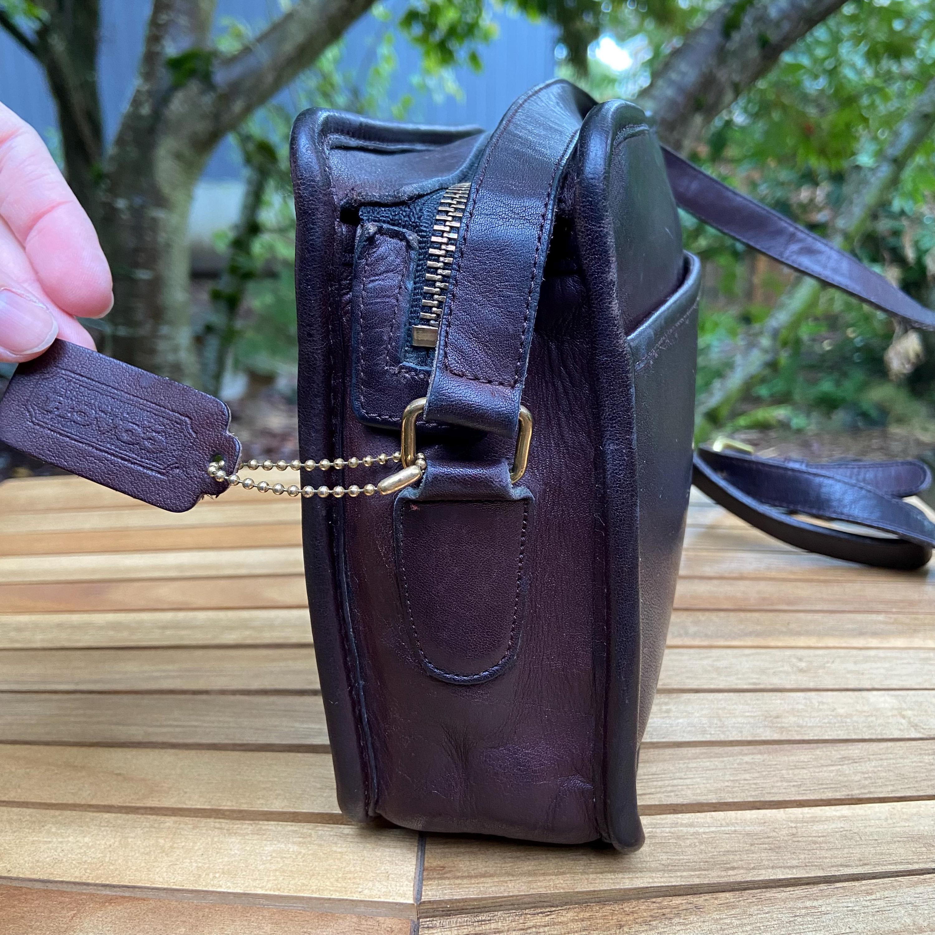 NYC製 オールドコーチ 9830 ブレザーバッグ Vintage Coach Blazer Bag | Style 9830 | Mahogany | Made in NYC - Etsy
