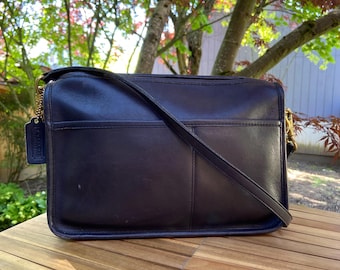 Vintage Coach Metropolitan Brief | Style 5180 | Black With Brass