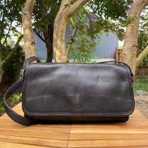 Vintage Coach Andrea Bag | Style 9072 | Black with Nickel Hardware | Made in Costa Rica | No Hangtag
