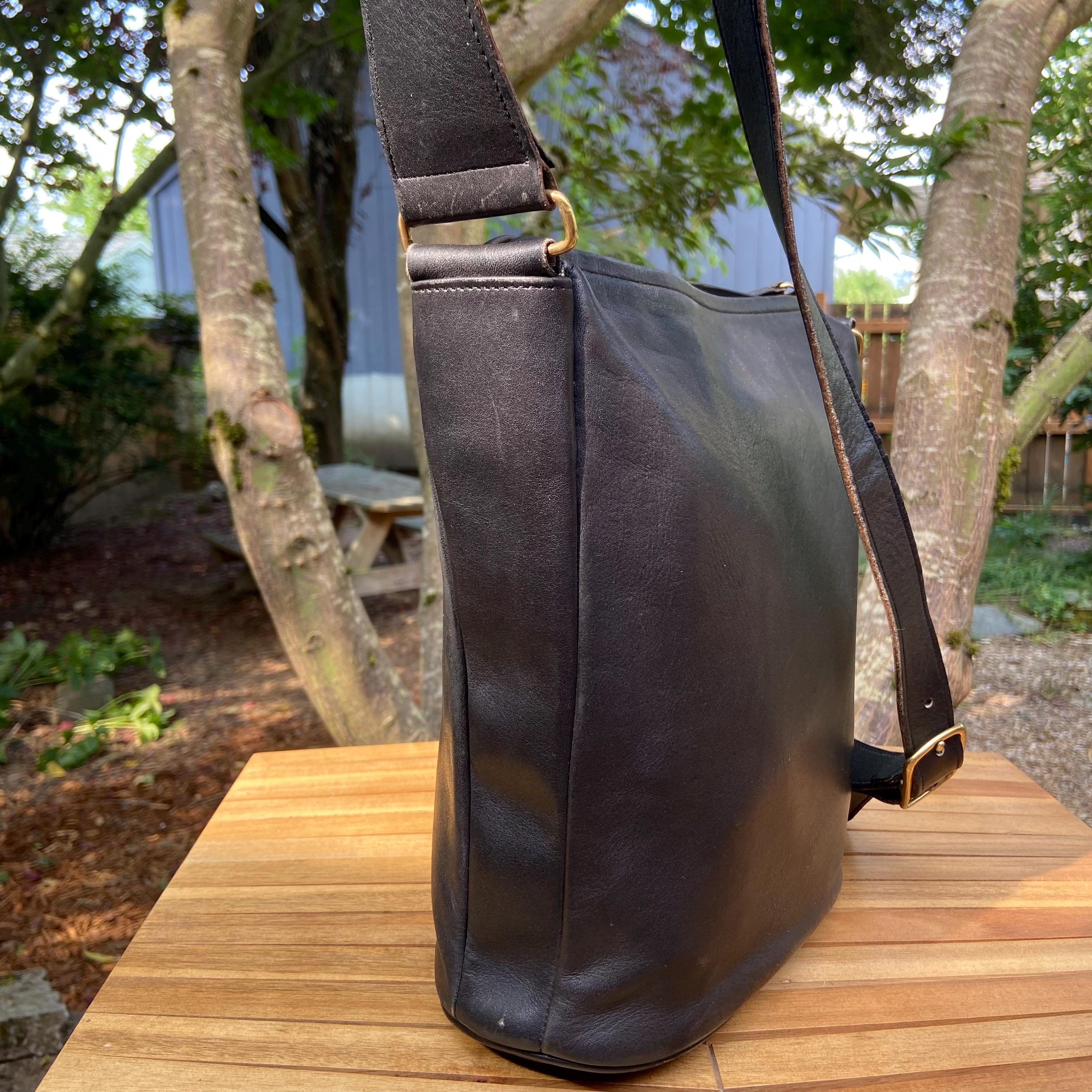 Vintage Coach Boulevard Bag | Style 4128 | Black With Brass