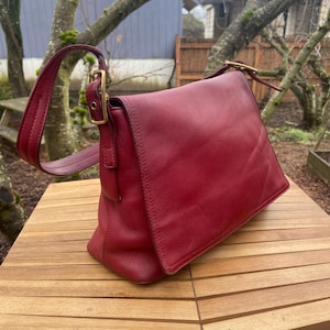 Vintage Coach Legacy West Short Shoulder Flap | Style 9828 | Red