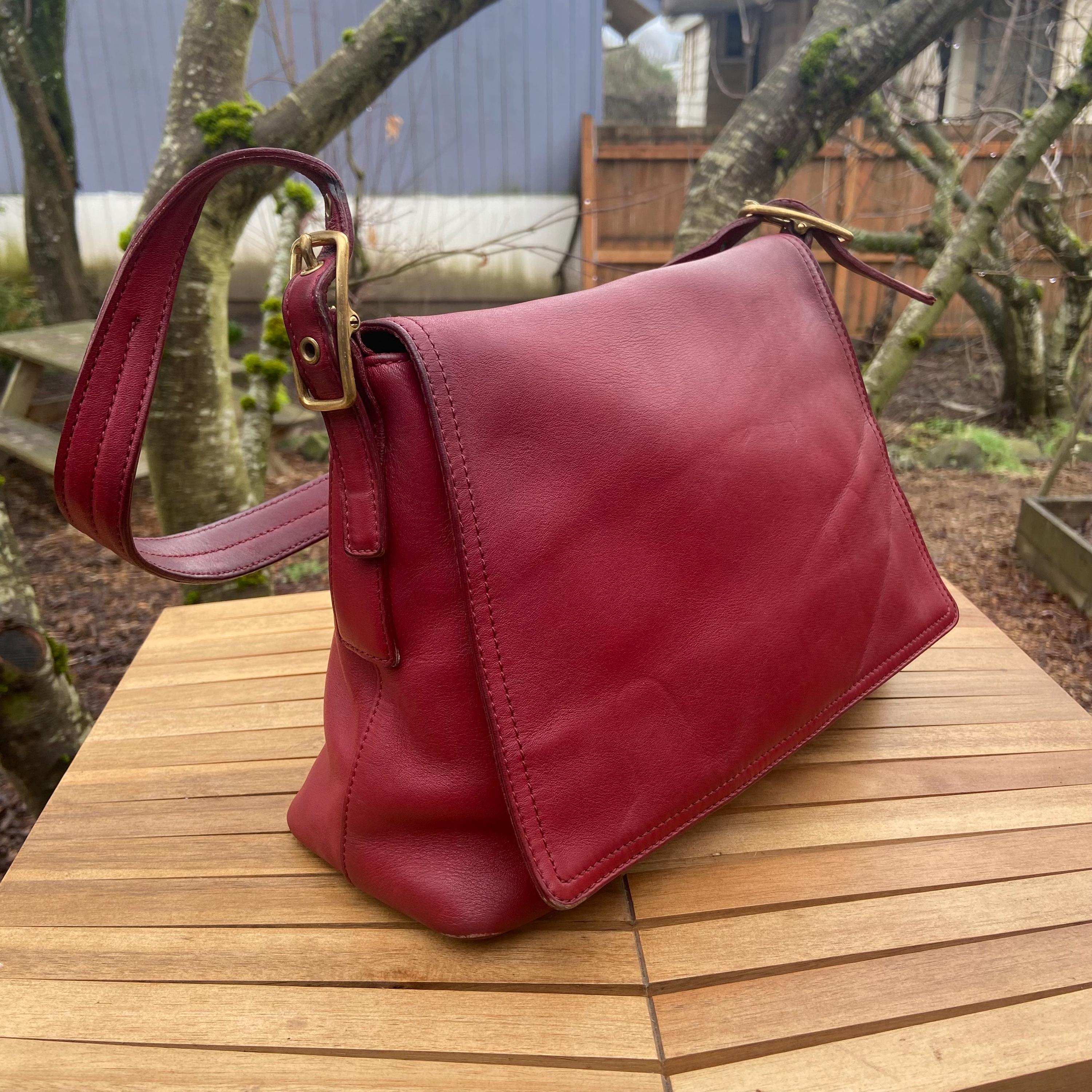 Red Coach Hobo - Etsy Canada