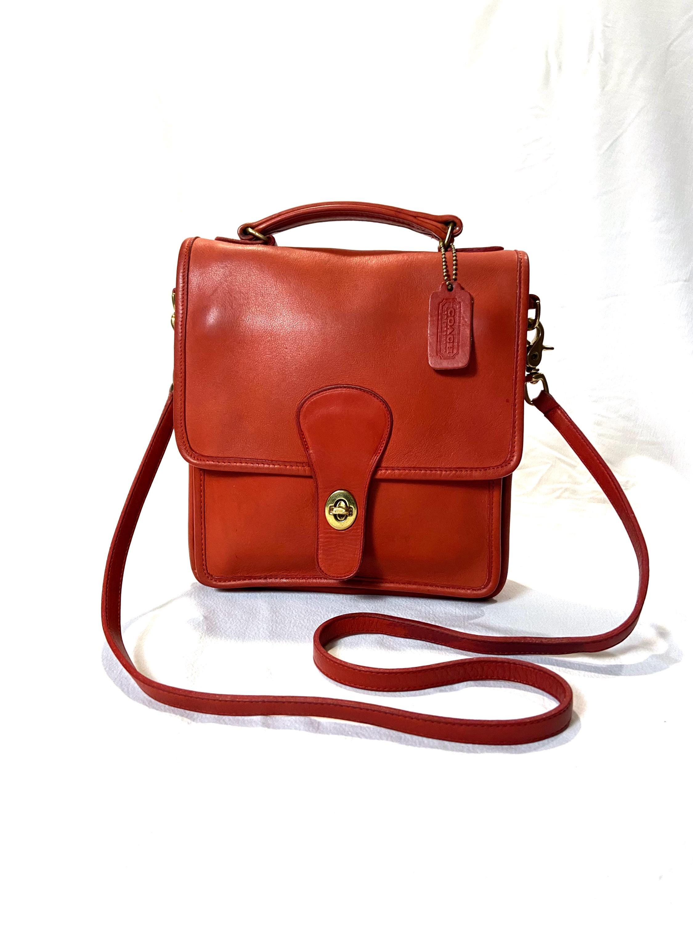 Vintage Coach Red Station Bag | Style 5130 - Etsy