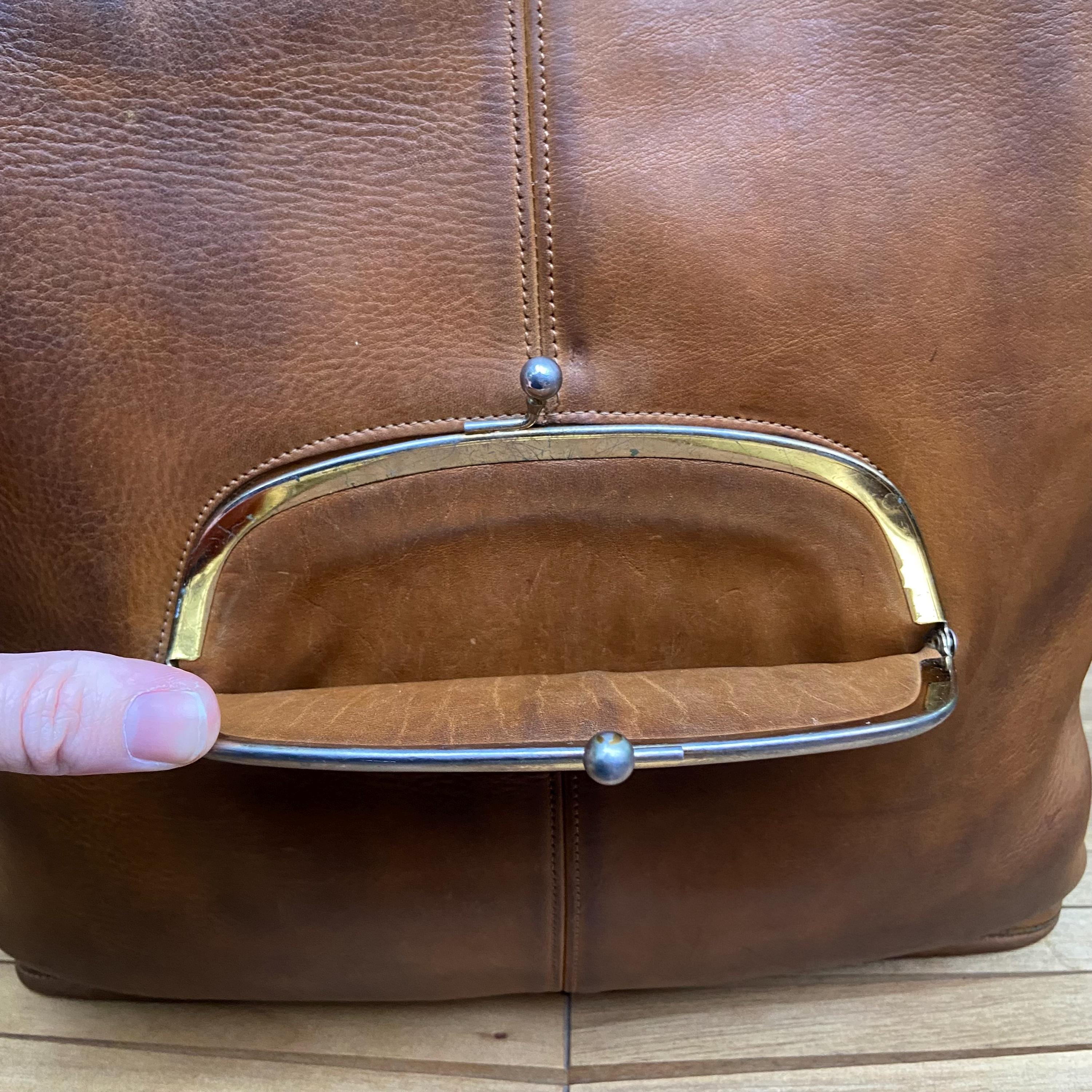 Vintage Coach Skinny Tote | Style 9546 | Patina'd Saddle | Made in