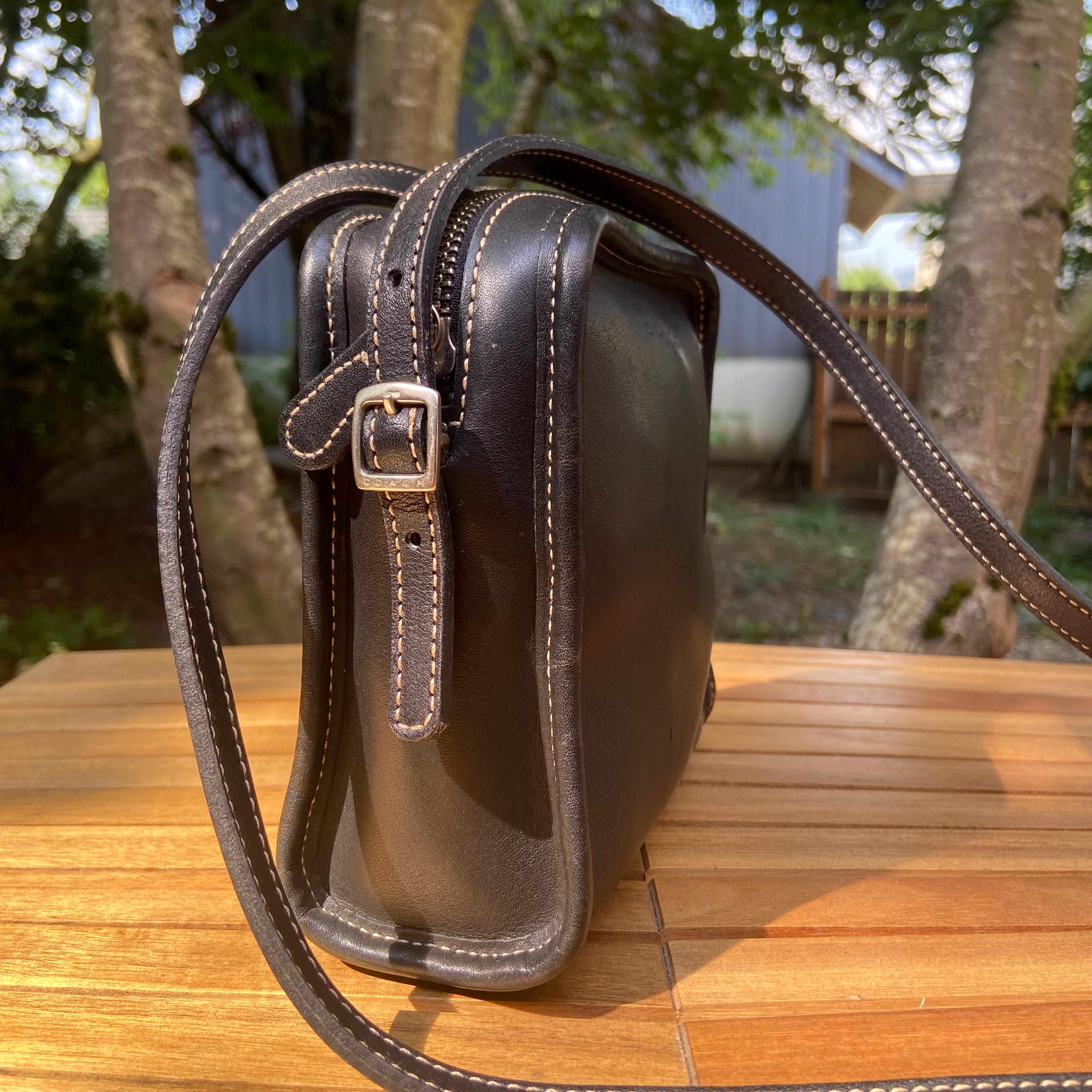 COACH ブラックデニム ストレート Vintage Coach Bellini Zip | Style 9139 | Black With Contrast