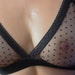 Sheer Bra | See Through Lingerie | Transparent Bralette | Mesh Polka Dots | Wireless Bra | Erotic Underwear | Boudoir 
