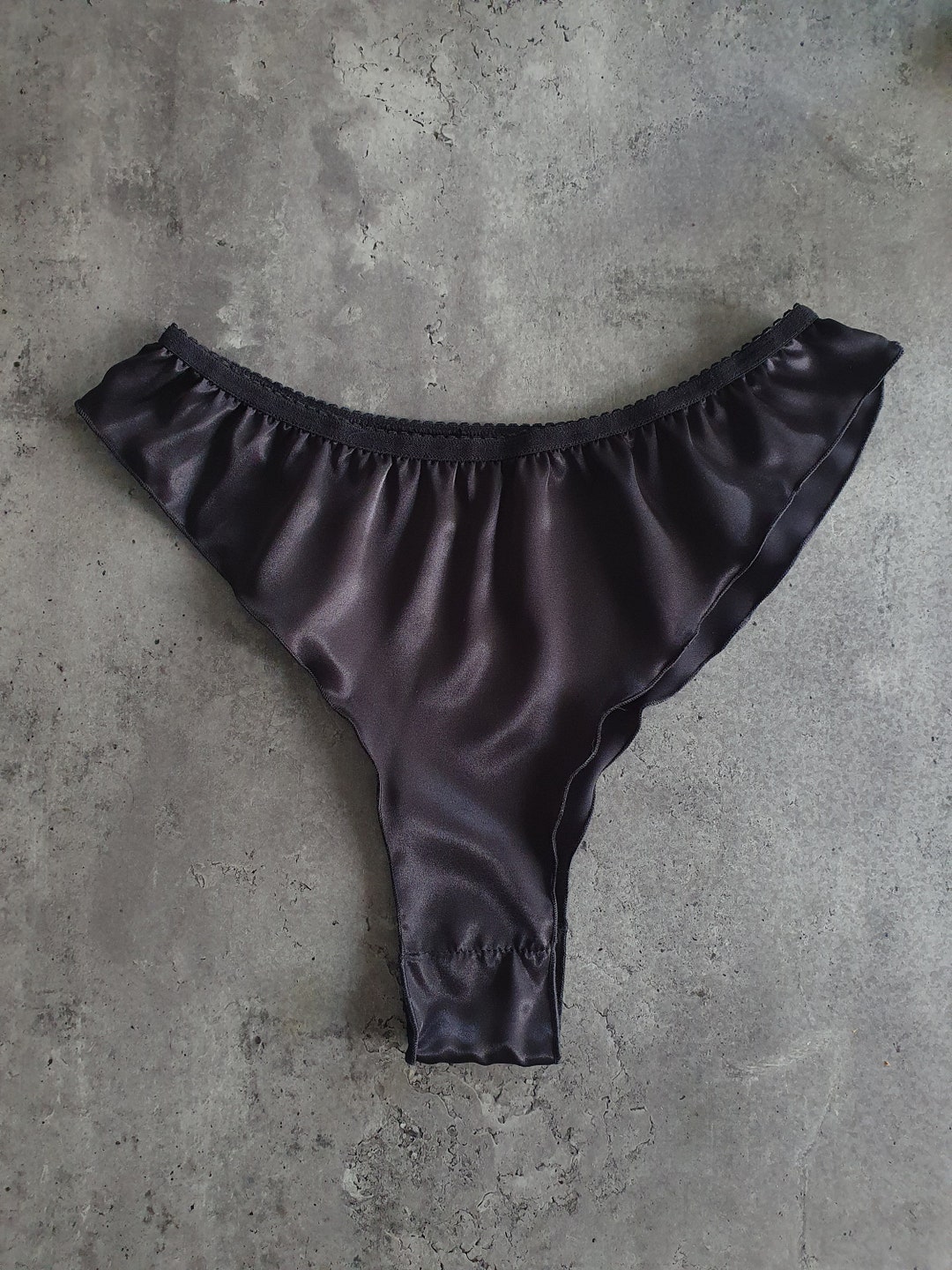 Satin French Cut Knickers Underwear Panties High Cut Etsy