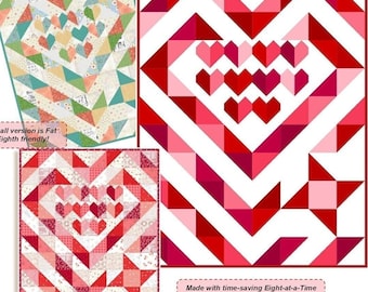 Heart Quilt Pattern: Galentines Love, Friends Quilt (PDF Download)