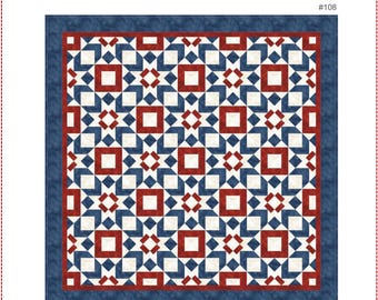 Patriotic Summer America 250 Quilt Pattern: Fairground Fireworks (PDF Download)