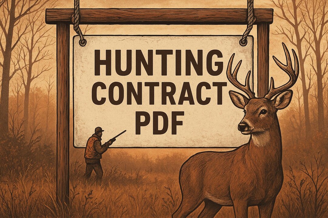 Hunting Agreement PDF | Private Land Use & Liability Waiver | One Page ...