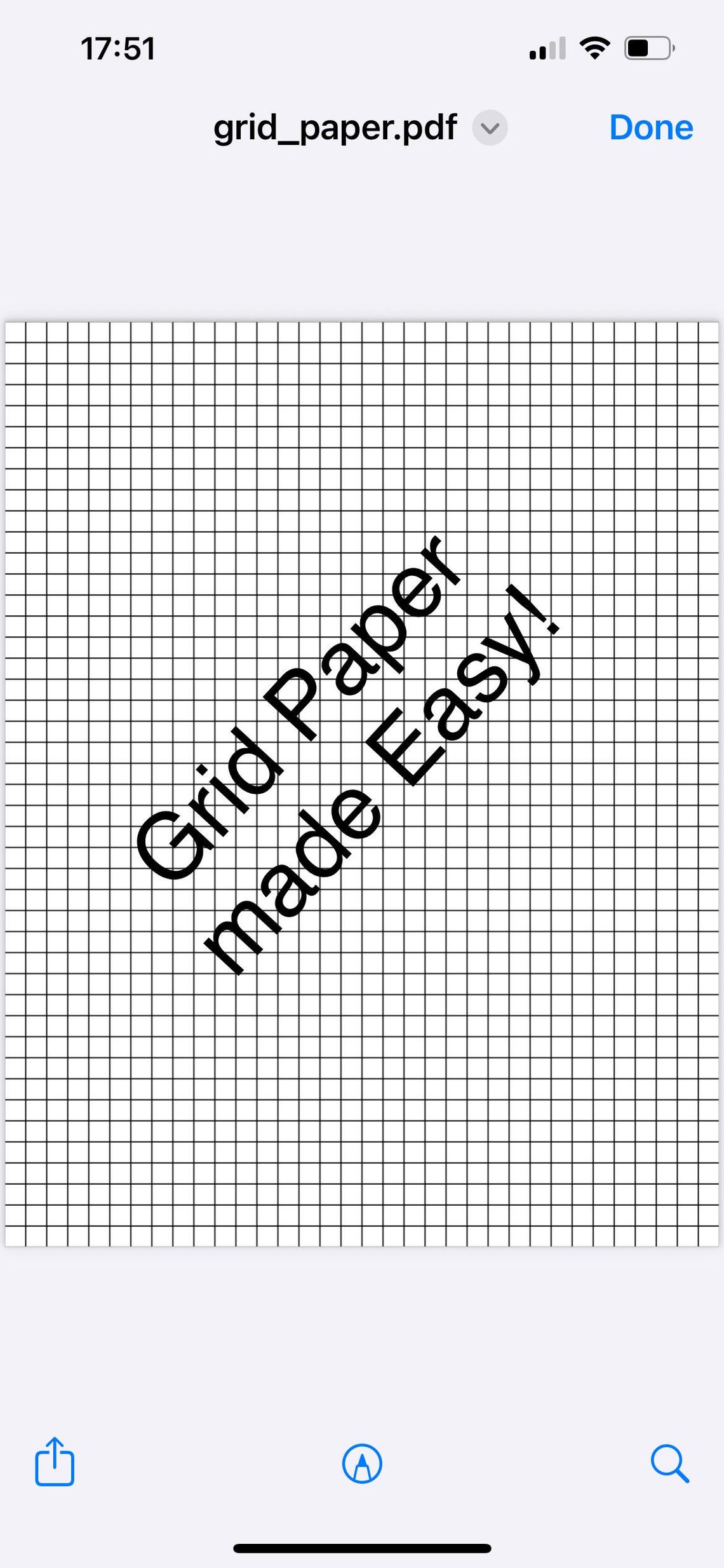 Printable Grid Paper 1/4 Inch Graph Paper DIY Planner, Math Sheets