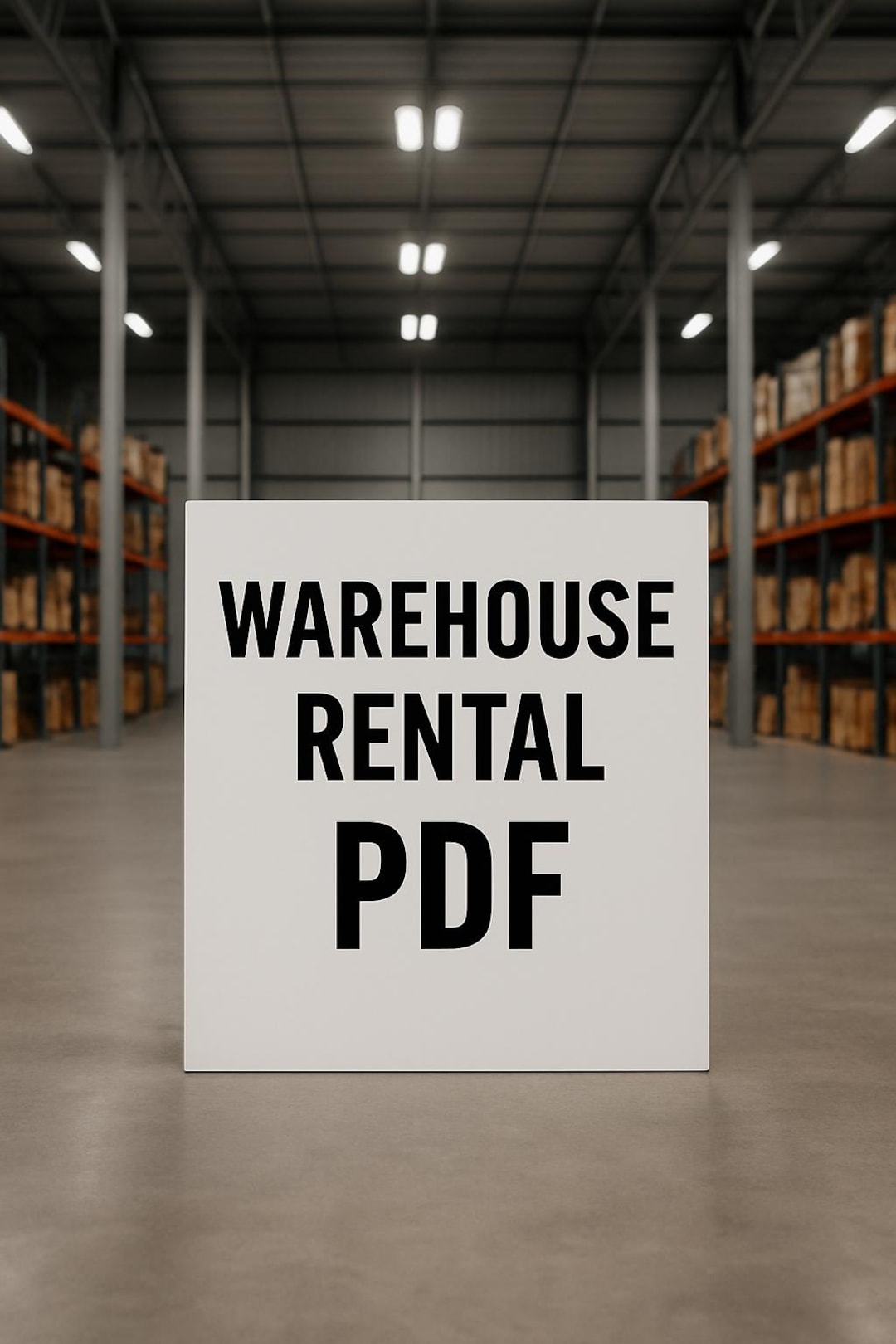 Warehouse Rent Template Warehouse Rental Agreement PDF | Simple Lease Template | Commercial ...