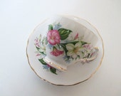 Tea Cup Morning Glories Easter Lily Colclough Cup & Saucer
