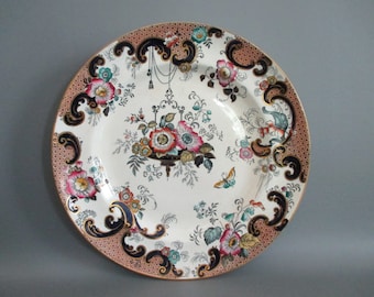 Ashworth Bros Ironstone Dinner Plate Victorian 19th Century March 1887 Imari Colours