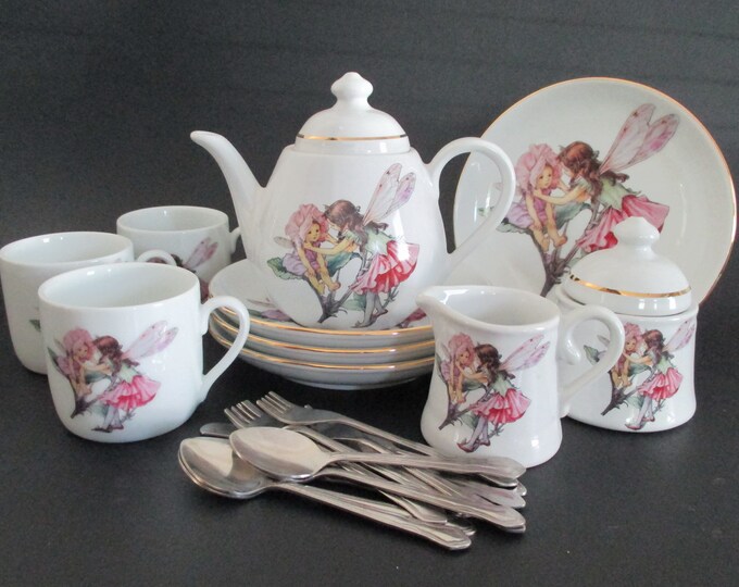 Childrens Porcelain Tea Set Flower Fairies Reutter Porzellan Germany Etsy