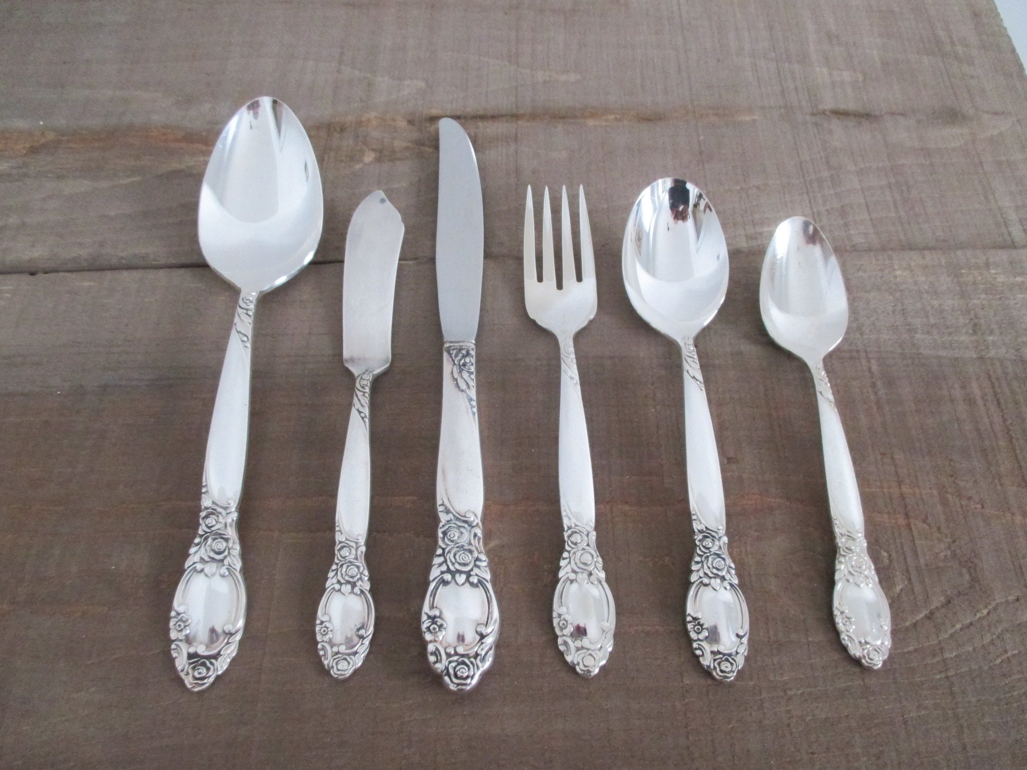 Guy Degrenne Inox France Silver Plate Knives Set of 3 Art Deco Design  French Flatware Designed by Guy Degrenne SI989 