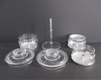 Pyrex Percolator Coffee Pot Replacement Parts Glass Basket Pump Stem Lids