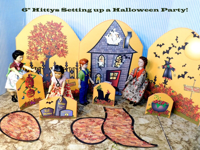 Printie Halloween Playset for Hitty Bleuette Even 18 Etsy
