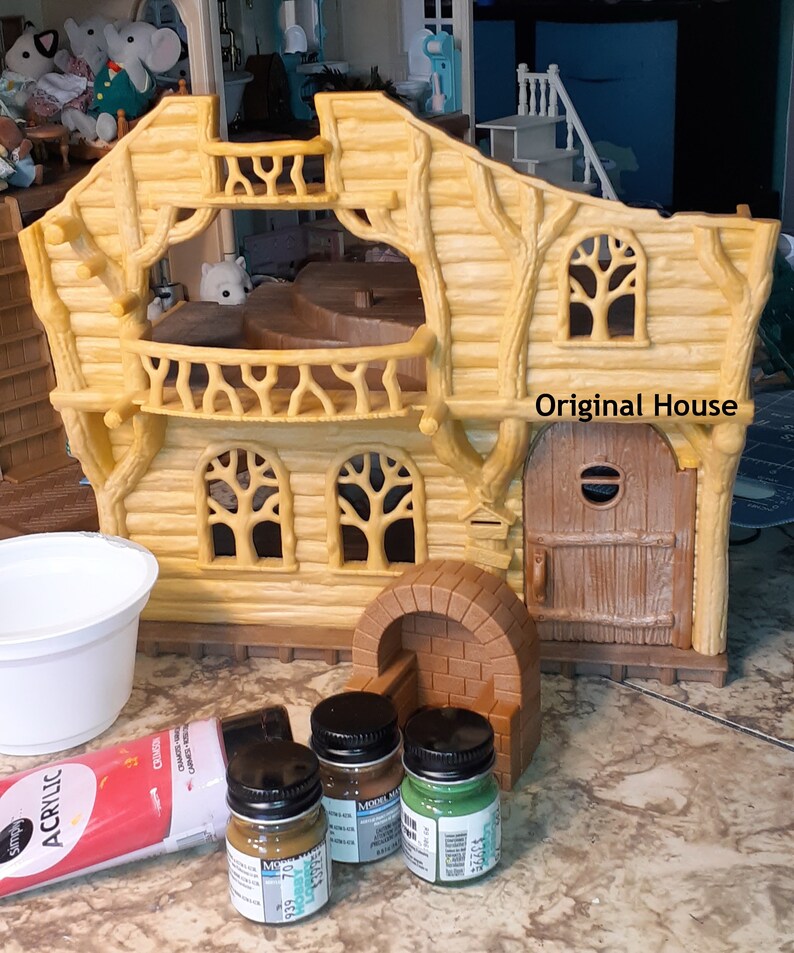 OOAK Custom Painted Calico Critters Lakehouse Lodge Set Plus Etsy