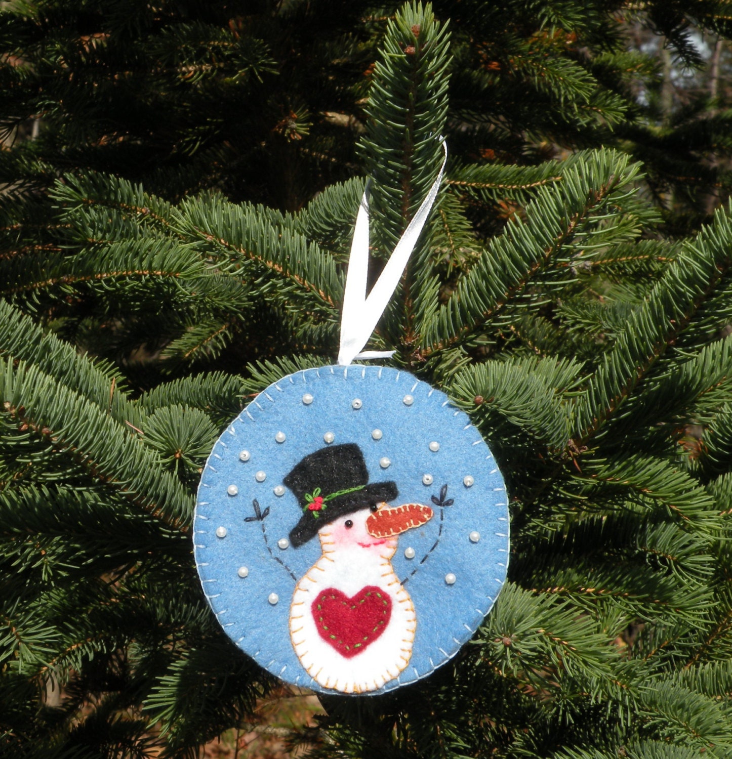 Felt Snowman Ornament Keepsake Pattern Perfect for Gifting | Etsy