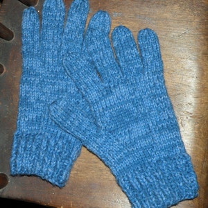 PDF 4 needle pattern Knit these SUPER-EASY Men's Gloves Easy Pattern, Fast Knittting, and warm image 2